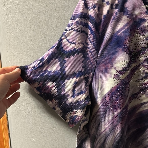 Christopher & Banks short sleeve t shirt gem detail size X (14 W) - Picture 4 of 5